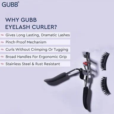Stainless Steel Eyelash Curler with Silicone Pad | Professional Lash Curler for Makeup Routine | Anti-Slip Grip Handheld Beauty Tool | Fits All Eye Shapes | Salon, Home & Travel Use thumbnail 2