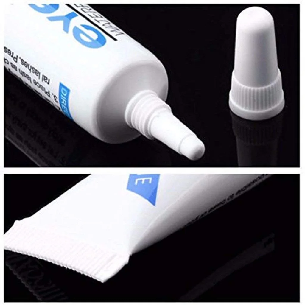 Waterproof Eyelash Glue 7g Long Lasting Strong Hold Clear Finish Quick Dry Latex Free False Eyelash Adhesive for Strip Lashes and Individual Lashes for Salon and Home Makeup Use image 3