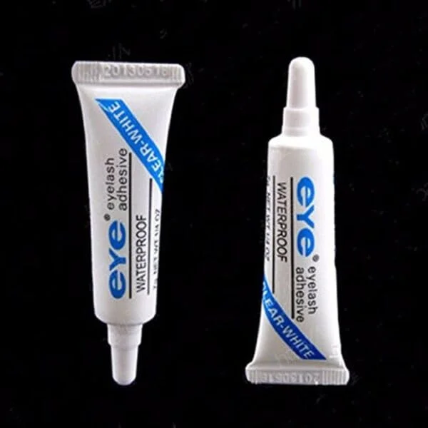 Waterproof Eyelash Glue 7g Long Lasting Strong Hold Clear Finish Quick Dry Latex Free False Eyelash Adhesive for Strip Lashes and Individual Lashes for Salon and Home Makeup Use image 4