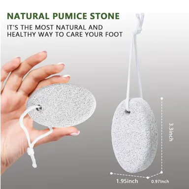 Pumice Stone Foot Exfoliator Pack of 2 Foot Scrubber for Dead Skin and Callus Removal thumbnail 0