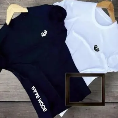 TEE TOWN Solid Black Cotton Round Neck Half Sleeve Regular Fit Men’s Casual Plain T-Shirt for Daily Wear Gym College Office Basic Tee White S thumbnail 2