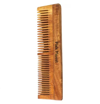 Wooden Neem Comb | Anti-Dandruff Natural Wooden Hair Comb for Smooth & Tangle-Free Hair | Hair Care Comb for Men & Women thumbnail 4