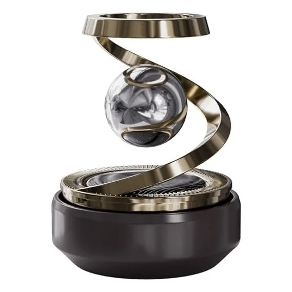 Solar Powered Rotating Car Air Freshener Luxury Dashboard Perfume Diffuser with Aromatherapy Air Purifier Long Lasting Fragrance Car Interior Accessory Latest 2025 Gadget image 1