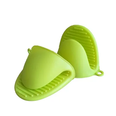 Alxind Silicone Pot Holder Heat Resistant Oven Mitts Pinch Grip Set of 2 Multicolor Kitchen Cooking Gloves thumbnail 1