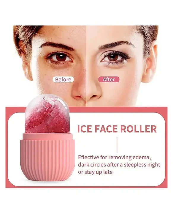 Facial Ice Roller for Skin Cooling & Massage | Reusable' Face Ice Mold | Portable Skincare Tool image 8
