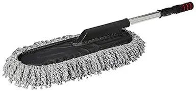 Super Soft Microfiber Car Duster with Extendable Handle for Car Cleaning, Scratch-Free Exterior Interior Dust Cleaner Brush for SUV Sedan Hatchback Bike Dashboard Accessories thumbnail 1