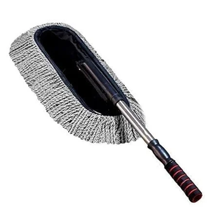 Super Soft Microfiber Car Duster with Extendable Handle for Car Cleaning, Scratch-Free Exterior Interior Dust Cleaner Brush for SUV Sedan Hatchback Bike Dashboard Accessories image 3