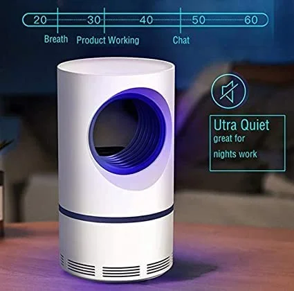 Supershop Electric Indoor Mosquito Trap USB Powered UV LED Mosquito Killer Lamp with Suction Fan Non Toxic Silent Insect Catcher for Home Bedroom Office Kitchen Baby Room Travel image 3