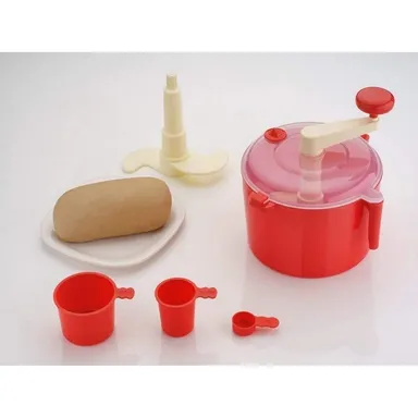 Automatic Non-Electric Dough Maker Atta Maker Machine for Home Kitchen | Roti Maker Red Pack of 1 thumbnail 2