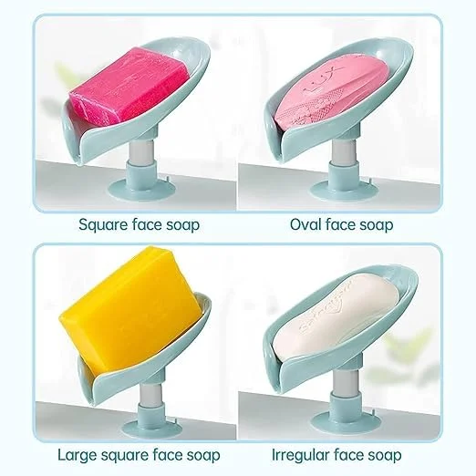 Soap Holder for Bathroom & Kitchen Sink | Self Draining Soap Dish Stand | Multicolor Pack of 2 | Easy Clean Bathroom Accessories image 4