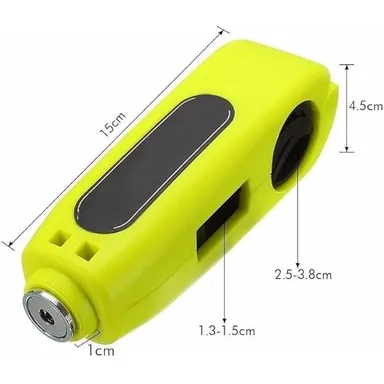 Heavy Duty Bike Brake Lock Clutch Lever Anti Theft Security Lock for All Bikes Scooters Motorcycles Stainless Steel Grip Locking System Universal Fit Multicolour Pack of 1 thumbnail 1