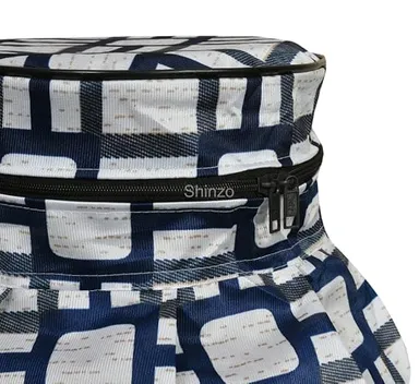 Shinzo Cotton Washable LPG Gas Cylinder Cover for Kitchen Gas Bottle with Dustproof Protection Brown Grey Leaf Design Pack of 2 Reusable Decorative Cylinder Cover Blue Box Pack of 1 thumbnail 3