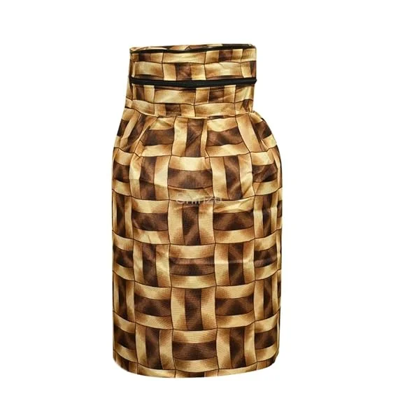 Shinzo Cotton Washable LPG Gas Cylinder Cover for Kitchen Gas Bottle with Dustproof Protection Brown Grey Leaf Design Pack of 2 Reusable Decorative Cylinder Cover Golden Border Pack of 2 image 2