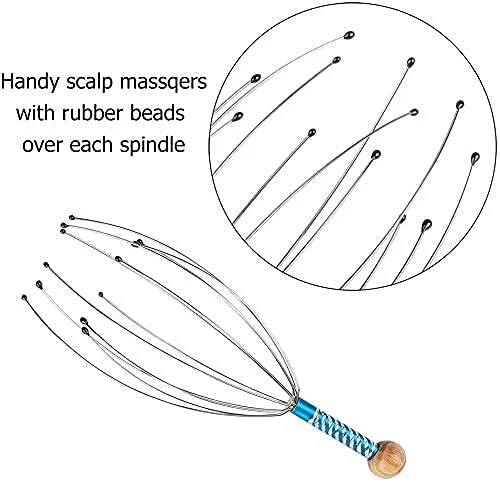 Premium Head Scalp Massager | Wire Head Massager | Manual Head & Body Relaxing Massage Tool | Stress Relief Wire Claw Massager for Men, Women & Kids image 2
