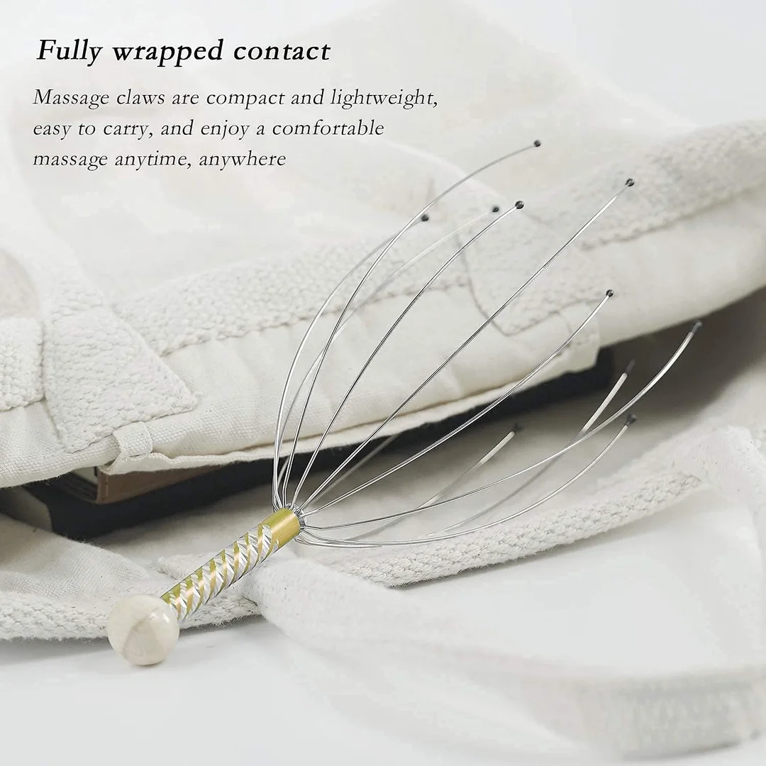 Premium Head Scalp Massager | Wire Head Massager | Manual Head & Body Relaxing Massage Tool | Stress Relief Wire Claw Massager for Men, Women & Kids image 7