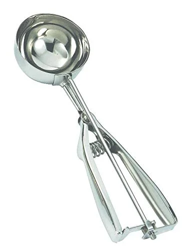 Ice Cream Scoop with Trigger | Stainless Steel Ice Cream Scooper | Easy Release Ice Cream Spoon for Kitchen (Silver) image 2