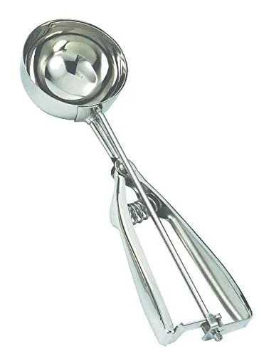 Ice Cream Scoop with Trigger | Stainless Steel Ice Cream Scooper | Easy Release Ice Cream Spoon for Kitchen (Silver) thumbnail 1