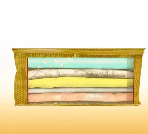 Saree Storage Bag with Zip | Clothes Cover Organizer for Women Dresses, Sarees & Lehengas | Wardrobe Organizer Pack of 1 image 4