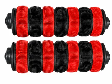 Calandis Anti Slip MTB Bicycle Handlebar Grips Silicone Gel Bike Grip Covers Red Black for Mountain Bike Road Cycle BMX Hybrid Bicycle Shock Absorbing Soft Handle Bar Grips Pair thumbnail 1