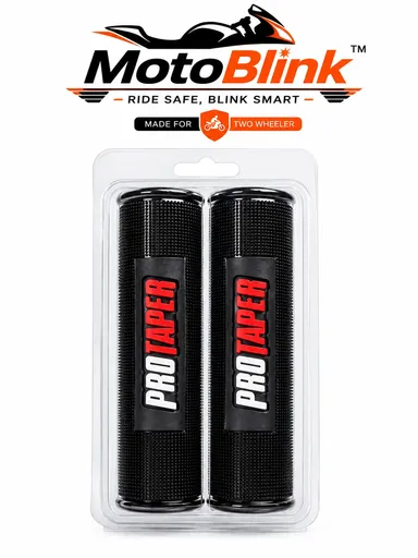 Protaper Motorcycle Handle Grip Cover Set of 2 Black Anti-Slip Rubber Universal Bike Handlebar Grips for Bikes & Scooters Waterproof Shock Resistant thumbnail 3