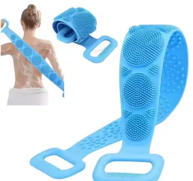 Silicone Body Scrubber Soft Exfoliating Bath Brush for Men & Women Waterproof Skin Massage Shower Scrubber thumbnail 3