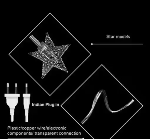 10 LED Star String Lights 3M Warm White Decorative Fairy Lights for Indoor Outdoor Home Decor image 2