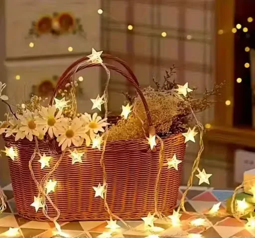 10 LED Star String Lights 3M Warm White Decorative Fairy Lights for Indoor Outdoor Home Decor image 3