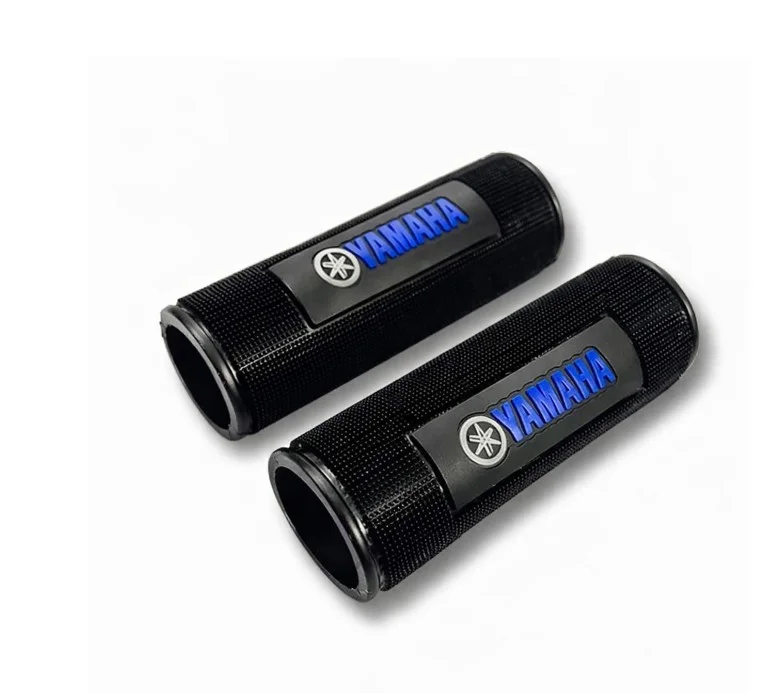 Yamaha Bike Handle Grip Rubber Modification Set – Universal Anti-Slip Waterproof Motorcycle Handlebar Grip Covers for Yamaha FZ, R15, MT15, Fascino, RayZR Scooter & Bike (Black & Blue) image 2