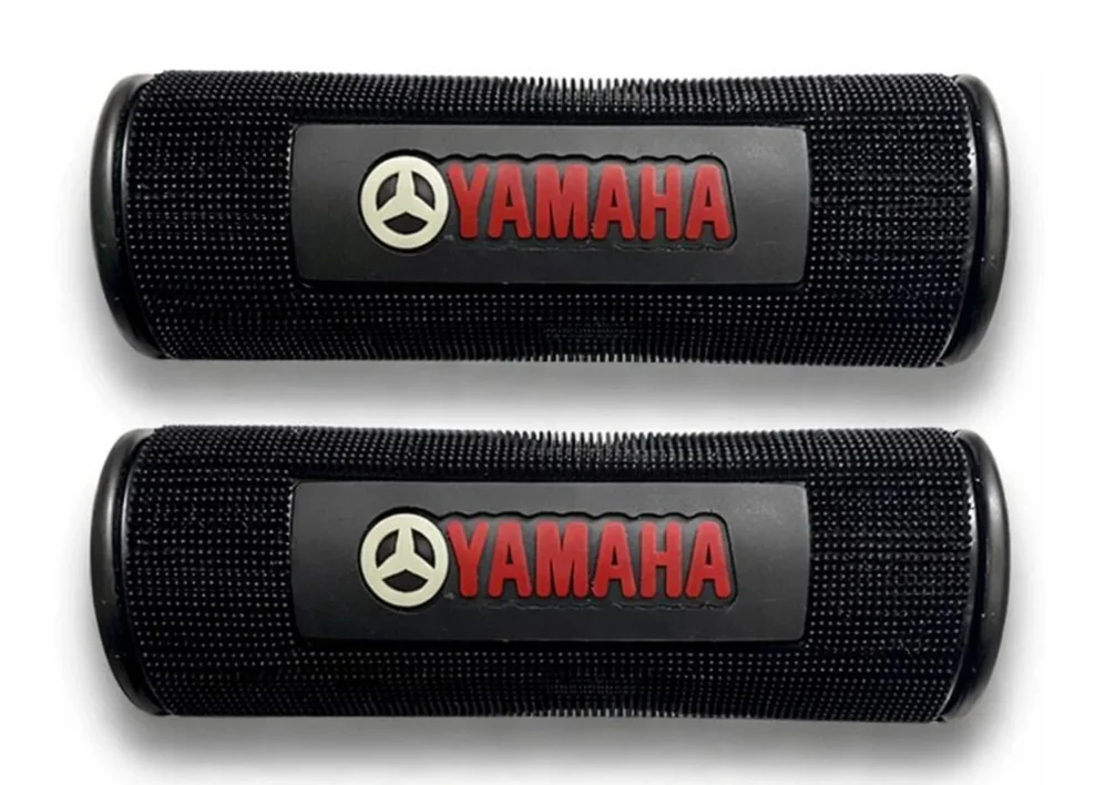 Yamaha Motorcycle Handle Grip Rubber Modification Set for FZ R15 MT15 Fascino RayZR | Universal Anti-Slip Waterproof Bike Handlebar Grips Black Red Dual Tone Shock Absorbing Riding Comfort Grip Covers for Bikes & Scooters image 2