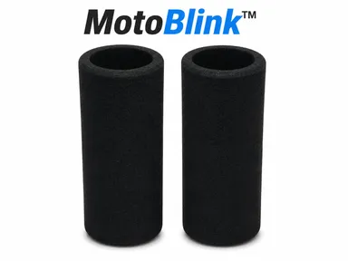 MotoBlink Premium Foam Handlebar Grip Cover for Motorcycles & Bikes – Anti-Slip Shock Absorbing Sponge Grip Sleeves for Bike Handlebar Comfort Universal Fit Black 1 Pair thumbnail 1