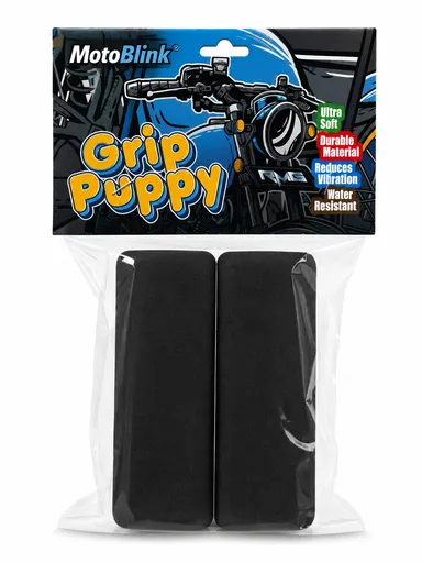 MotoBlink Premium Foam Handlebar Grip Cover for Motorcycles & Bikes – Anti-Slip Shock Absorbing Sponge Grip Sleeves for Bike Handlebar Comfort Universal Fit Black 1 Pair thumbnail 2