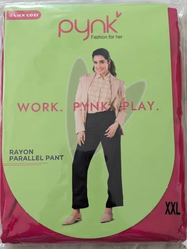 Lux Cozi Pynk Women Dark Blue Stretchable Denim Jeggings with Pockets | Slim Fit High Waist Casual Jeggings Women Rayon Parallel Pant L thumbnail 0