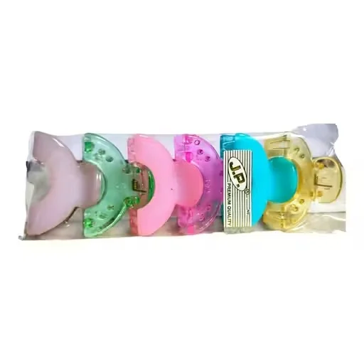 Transparent Acrylic Hair Claw Clips Set of 6 image 2