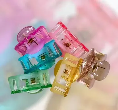 Transparent Acrylic Hair Claw Clips Set of 6 thumbnail 2