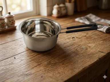 Stainless Steel 2 Litre Saucepan with Cool Touch Handle | Induction & Gas Compatible Tea & Milk Pan thumbnail 1