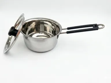 Stainless Steel 2 Litre Saucepan with Cool Touch Handle | Induction & Gas Compatible Tea & Milk Pan thumbnail 4