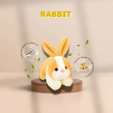 Cute Rabbit Soft Toy for Kids | Extra Soft Plush Bunny Teddy 32 cm Yellow thumbnail 1