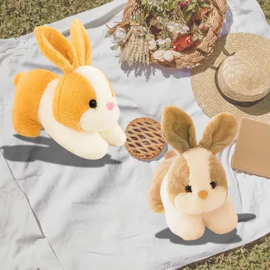 Cute Rabbit Soft Toy for Kids | Extra Soft Plush Bunny Teddy 32 cm Yellow thumbnail 3