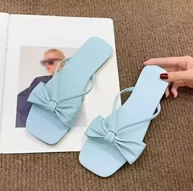 Stylish Designer Flip Flops and Slippers for Men & Women – Lightweight Anti-Skid Comfortable Daily Wear Rubber House Slippers Beach Casual Bathroom Soft Sole Fashion Sleepers Sky Blue 6 thumbnail 0