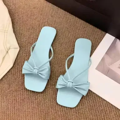 Stylish Designer Flip Flops and Slippers for Men & Women – Lightweight Anti-Skid Comfortable Daily Wear Rubber House Slippers Beach Casual Bathroom Soft Sole Fashion Sleepers Sky Blue 7 thumbnail 2