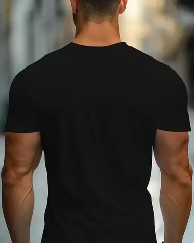 Men's Color Block Crew Neck Short Sleeve Cotton T-Shirt – All Seasons Wear Color Block Cotton S thumbnail 1