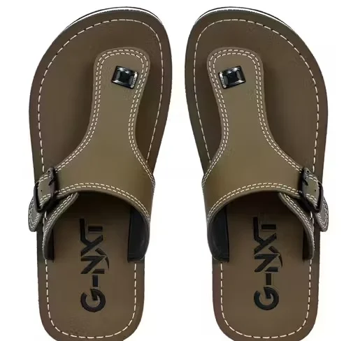 G NXT Men’s Flip Flops Slippers Lightweight Comfortable Daily Wear Bathroom Slippers Casual Outdoor Rubber EVA Anti Skid Chappals for Men Beach Home Walking Grey Black Olive 9 image 3