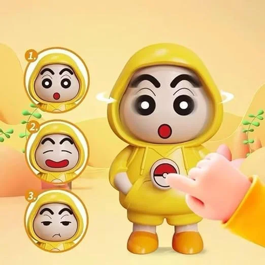 Shinchan Magnet Rakhi for Kids with Rotating Face | Cute Cartoon Rakhi Gift for Brother | Raksha Bandhan Combo image 3