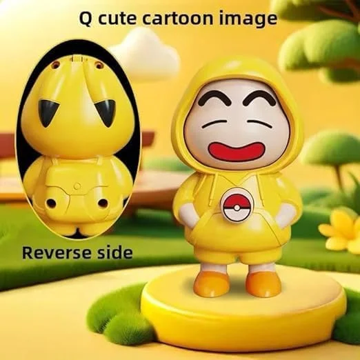 Shinchan Magnet Rakhi for Kids with Rotating Face | Cute Cartoon Rakhi Gift for Brother | Raksha Bandhan Combo image 4
