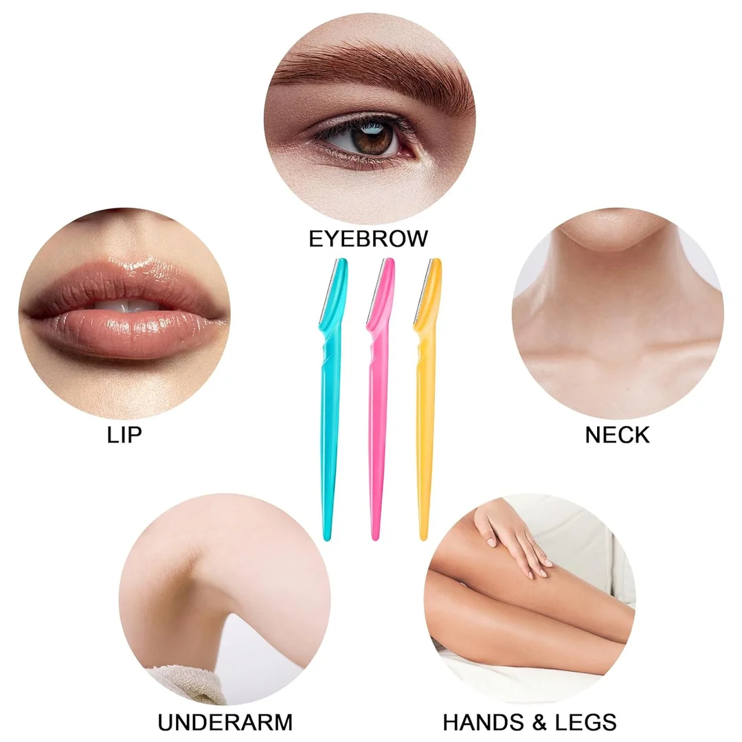 Eyebrow Razor for Women (Pack of 3) Face Hair Remover image 3