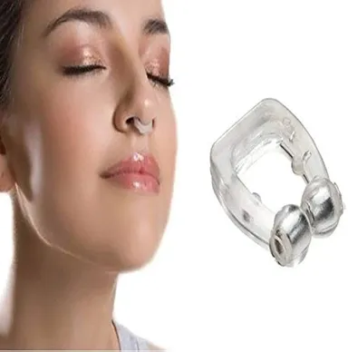 Anti Snoring Nose Clip for Comfortable Sleep | Reusable Soft Silicone' Nose Clip (Pack of 1) thumbnail 2