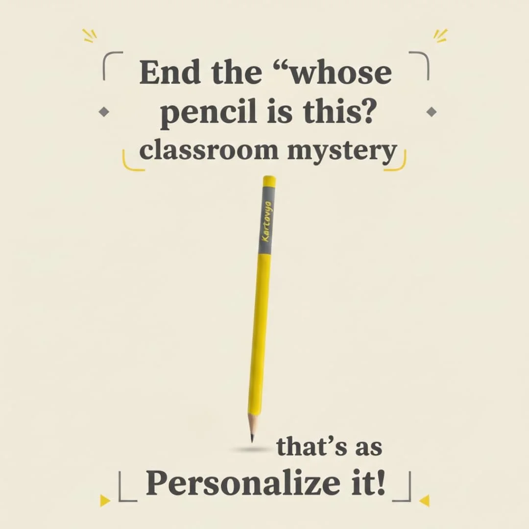  Gifts Custom Name Pencil Set for Kids with Sharpener & Eraser image 2