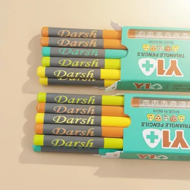  Gifts Custom Name Pencil Set for Kids with Sharpener & Eraser thumbnail 3