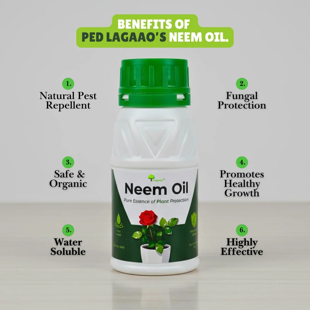 Neem Oil Spray for Plants 250 ml | Organic Ready-to-Use Insect Repellent for Gardening | Natural Pest Control for Aphids, Whiteflies & Mites | Chemical-Free Plant Protection Spray image 2