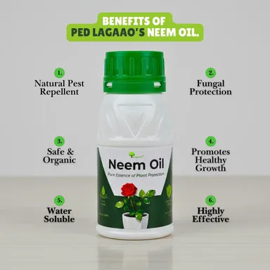 Neem Oil Spray for Plants 250 ml | Organic Ready-to-Use Insect Repellent for Gardening | Natural Pest Control for Aphids, Whiteflies & Mites | Chemical-Free Plant Protection Spray thumbnail 1
